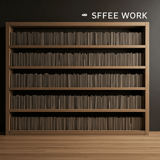 Realistic Zen Bookshelf